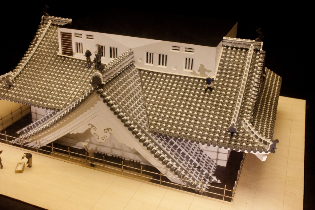 14_姫路城屋根工事模型